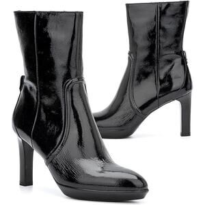 Aquatalia Renisa Leather Boots in Black Oil Size 9 Women's Shoes